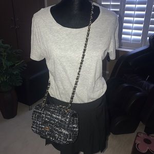 Tiffany and Fred metallic tweed flap